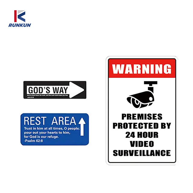 Panneaux de signalisation rectangulaires Arrow Road en aluminium